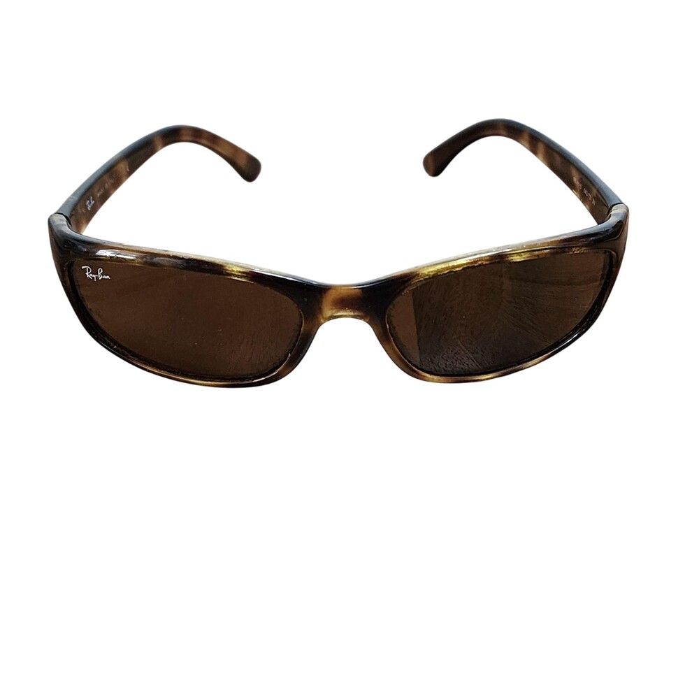 Ray-Ban Sunglasses Mens Brown Havana Tortoise Wrap RB 4115 642/73 Made Italy